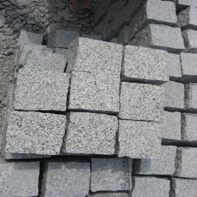 g359 light grey granite cobble stone