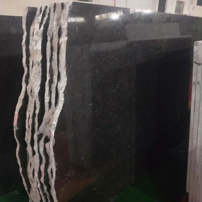 Black limestone big slabs to Israel