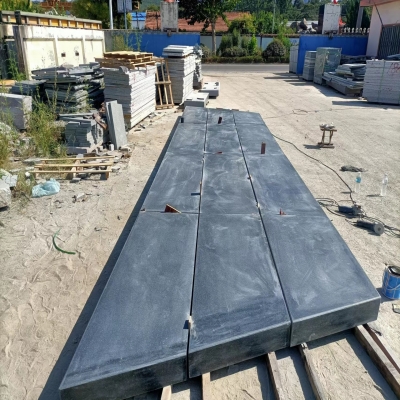 Blue limestone steps&stairs for the Ireland client